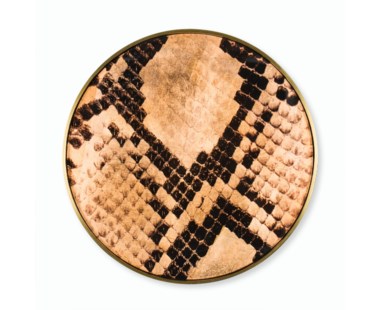 Copper Leaf Snake Skin - Small/Round